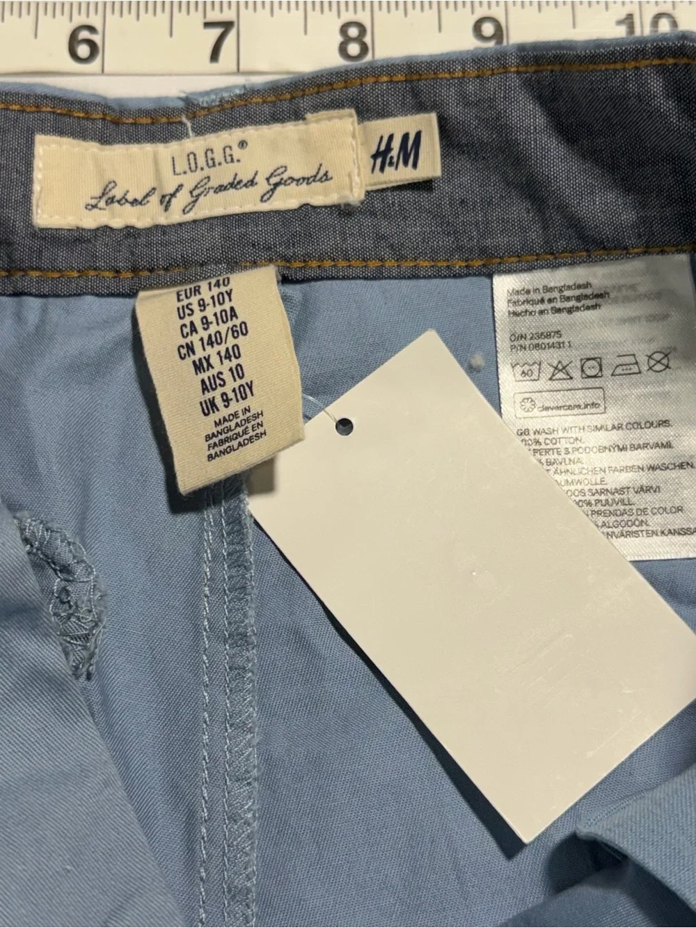Light Blue & Olive Green Slim Chino Pants - Pair
